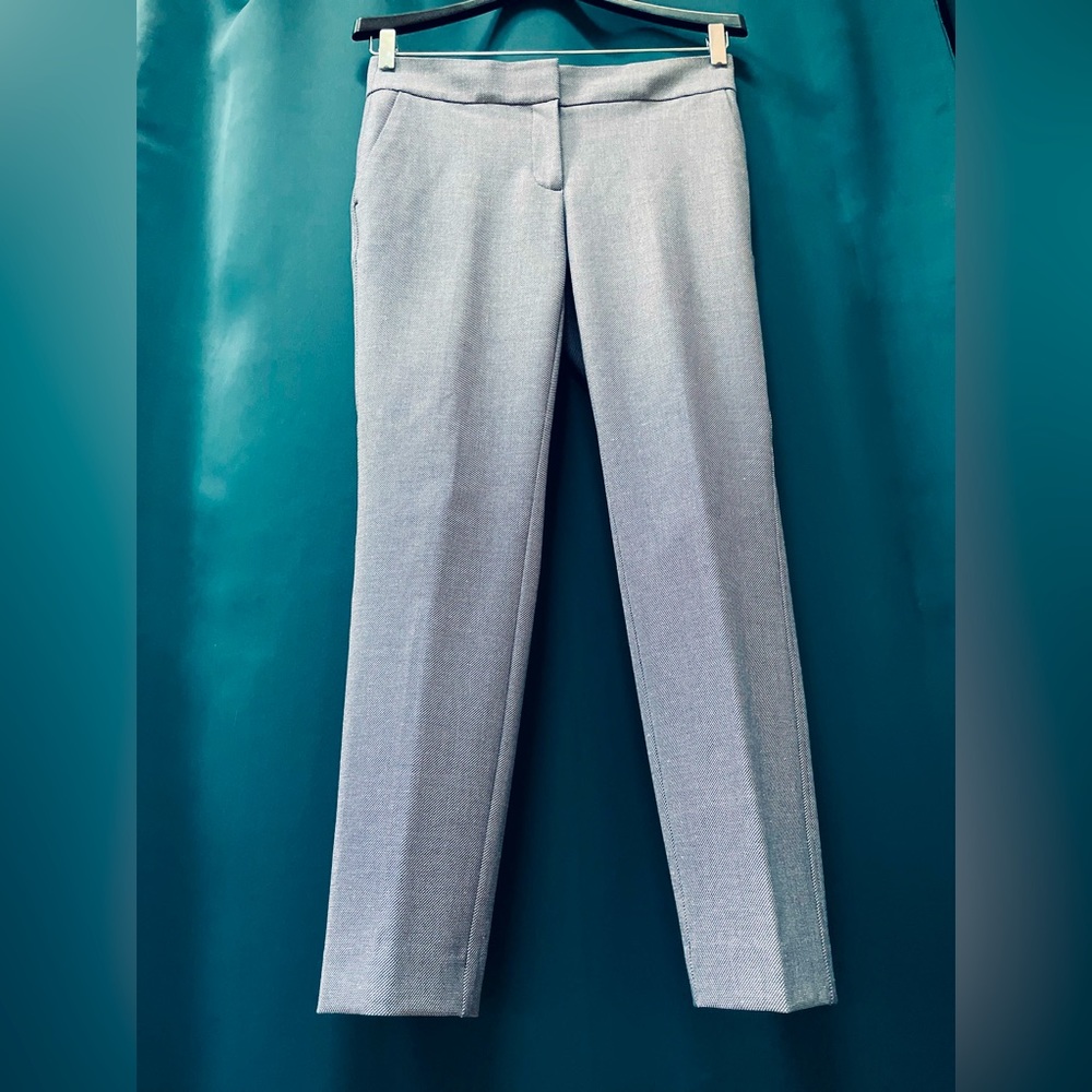 Size 2 Blue & White Cigarette Pants